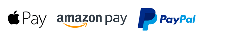 Apple Pay、Amazon Pay、PayPalがお使いになれます